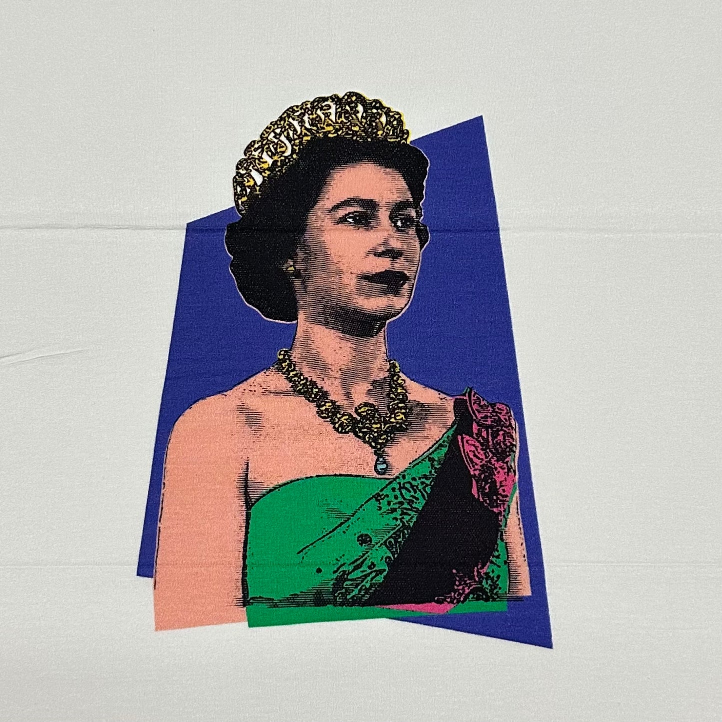 Künstlerischer Panelstoff - Portrait-Design | Viskose