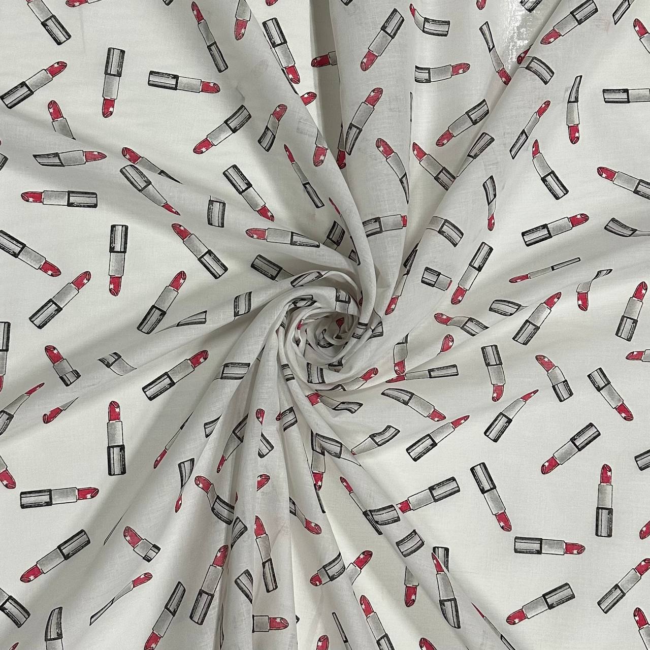 Lipstick on white background | Cotton