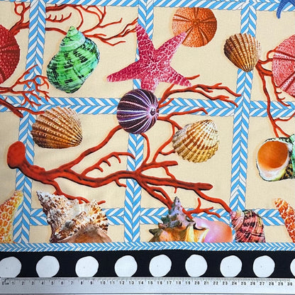 Shells with starfish | Viscose