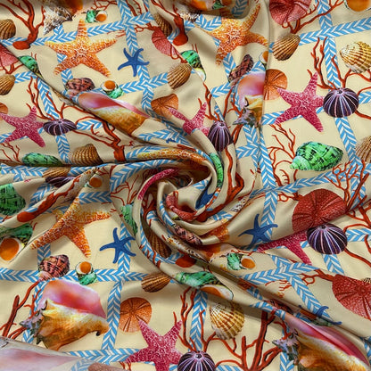 Shells with starfish | Viscose