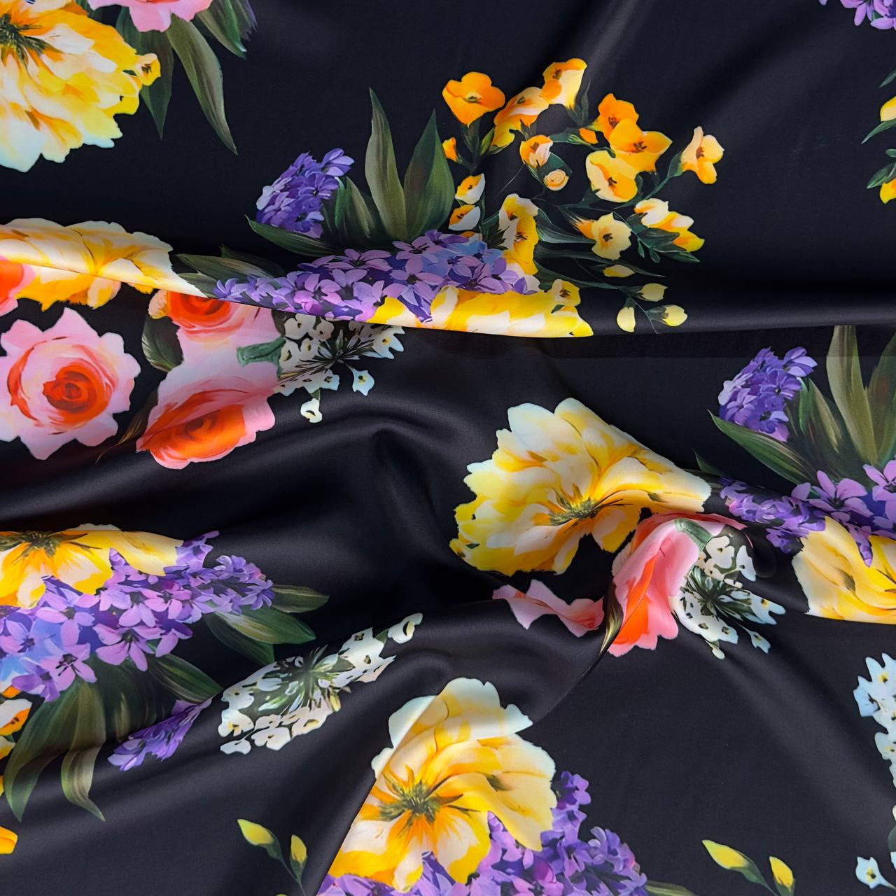 Farbige Blumen | Viskose