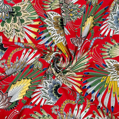 1,80m Abstrakte Blumen | Viskose