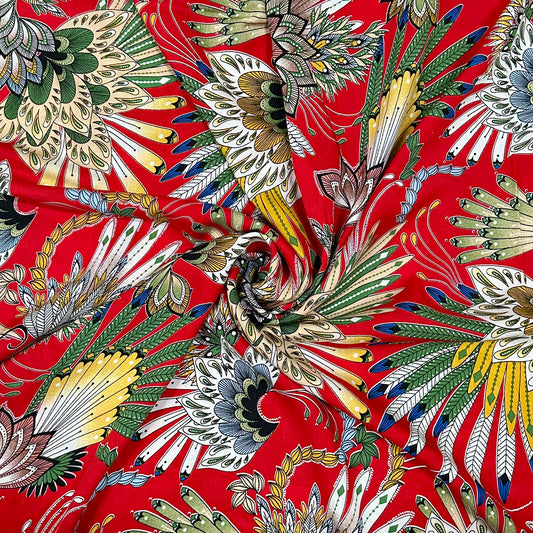 1,80m Abstrakte Blumen | Viskose