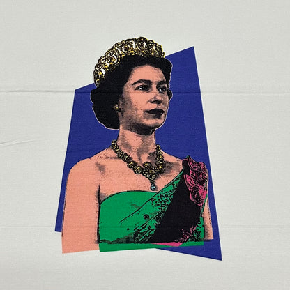 Künstlerischer Panelstoff - Portrait-Design | Viskose