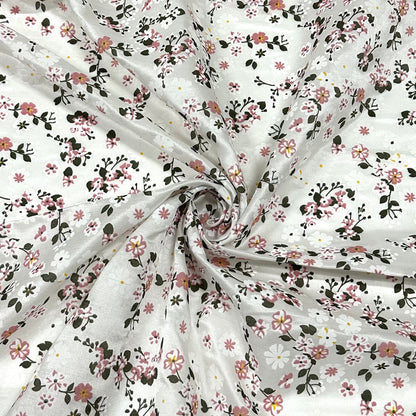 Cherry Blossom Satin | Viskose & Seide Mix