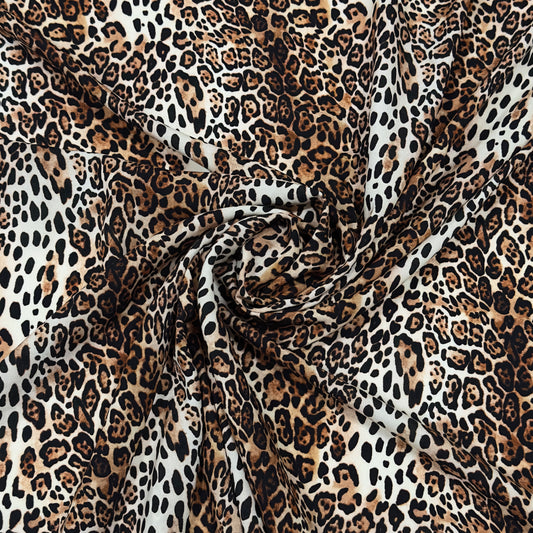 Leo Print – Eleganter Stoff mit Leopardenmuster | Viskose