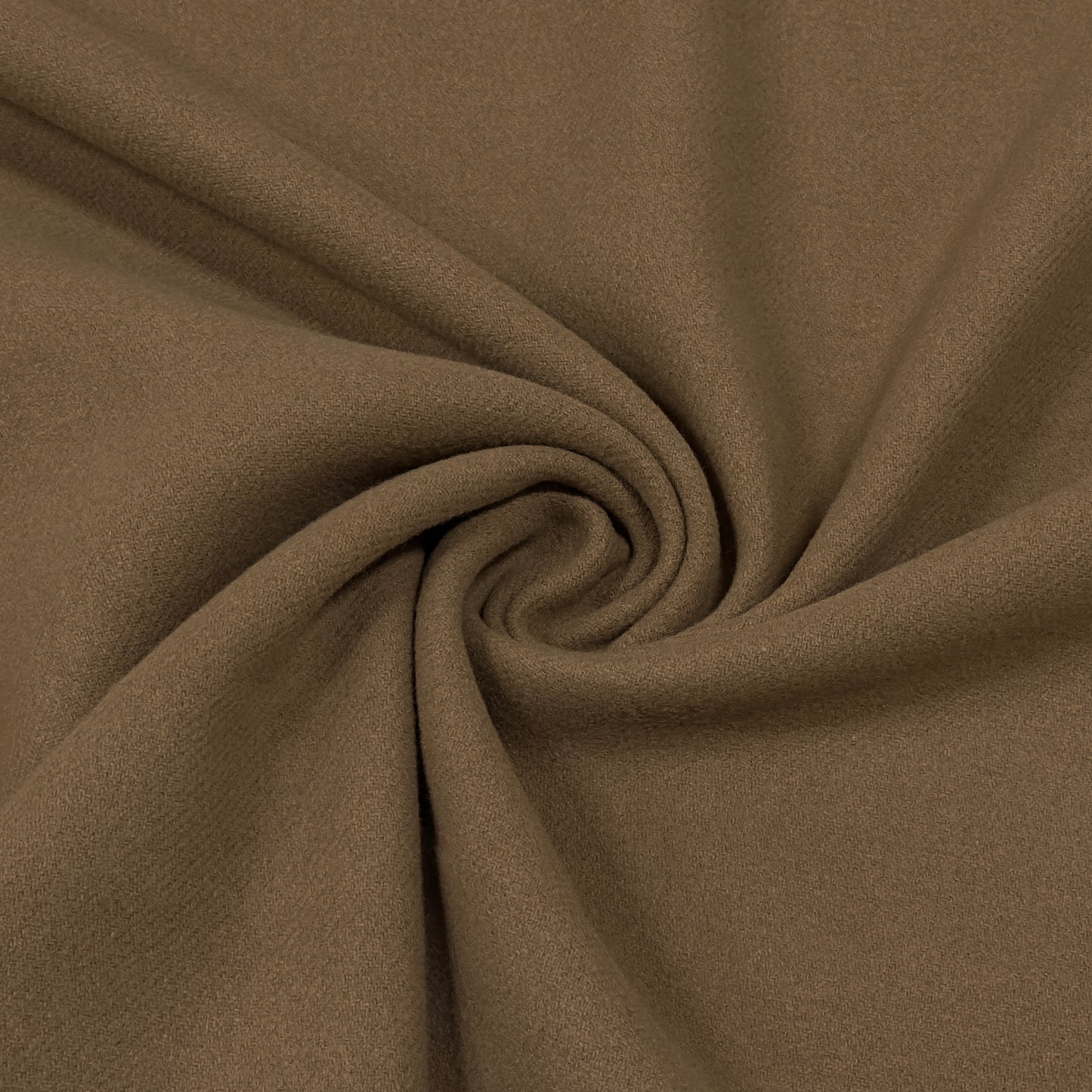 Soft einfarbiger Mantelstoff in Braun | Mantelstoff