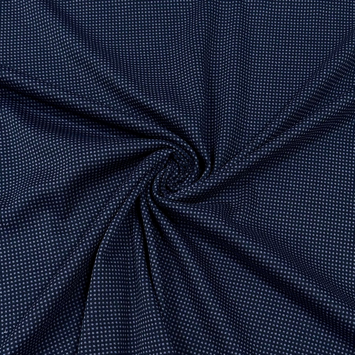 Dunkelblauer Minimalprint-Stoff | Jersey