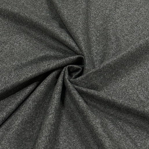 Edler Wollstoff in Anthrazitgrau | 100% Wolle