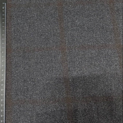 Edler Wollstoff in Dunkelgrau Karo | 100% Wolle