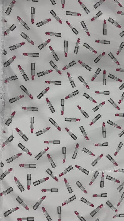 Lipstick on white background | Cotton