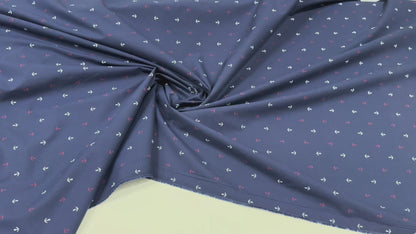 Anker auf blauen Grund | Baumwolle