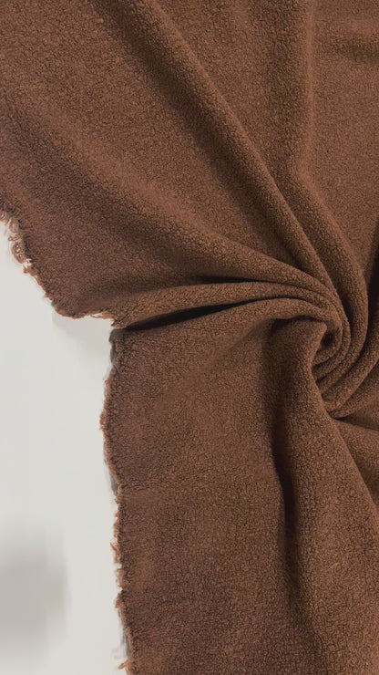Cozy Brown Teddy - Weicher Kuschelstoff | Jersey