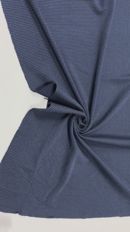 Dunkelblauer Minimalprint-Stoff | Jersey