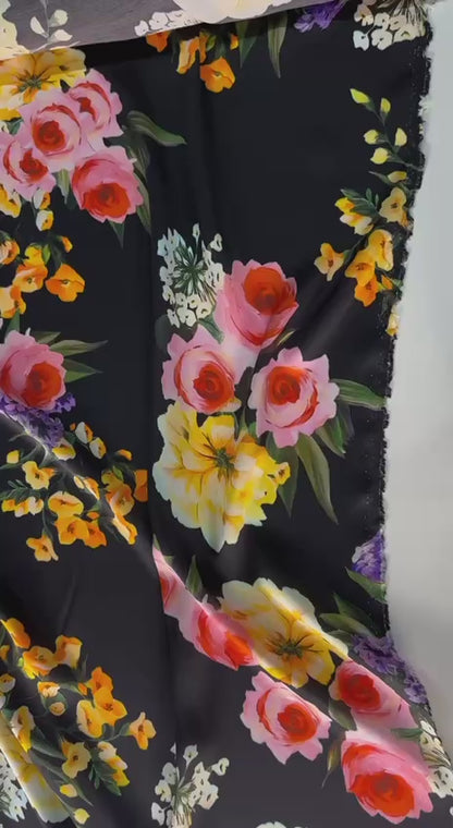 Farbige Blumen | Viskose