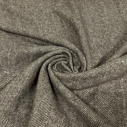 Fischgräten Wollmix mit feinen Pailletten | Wolle